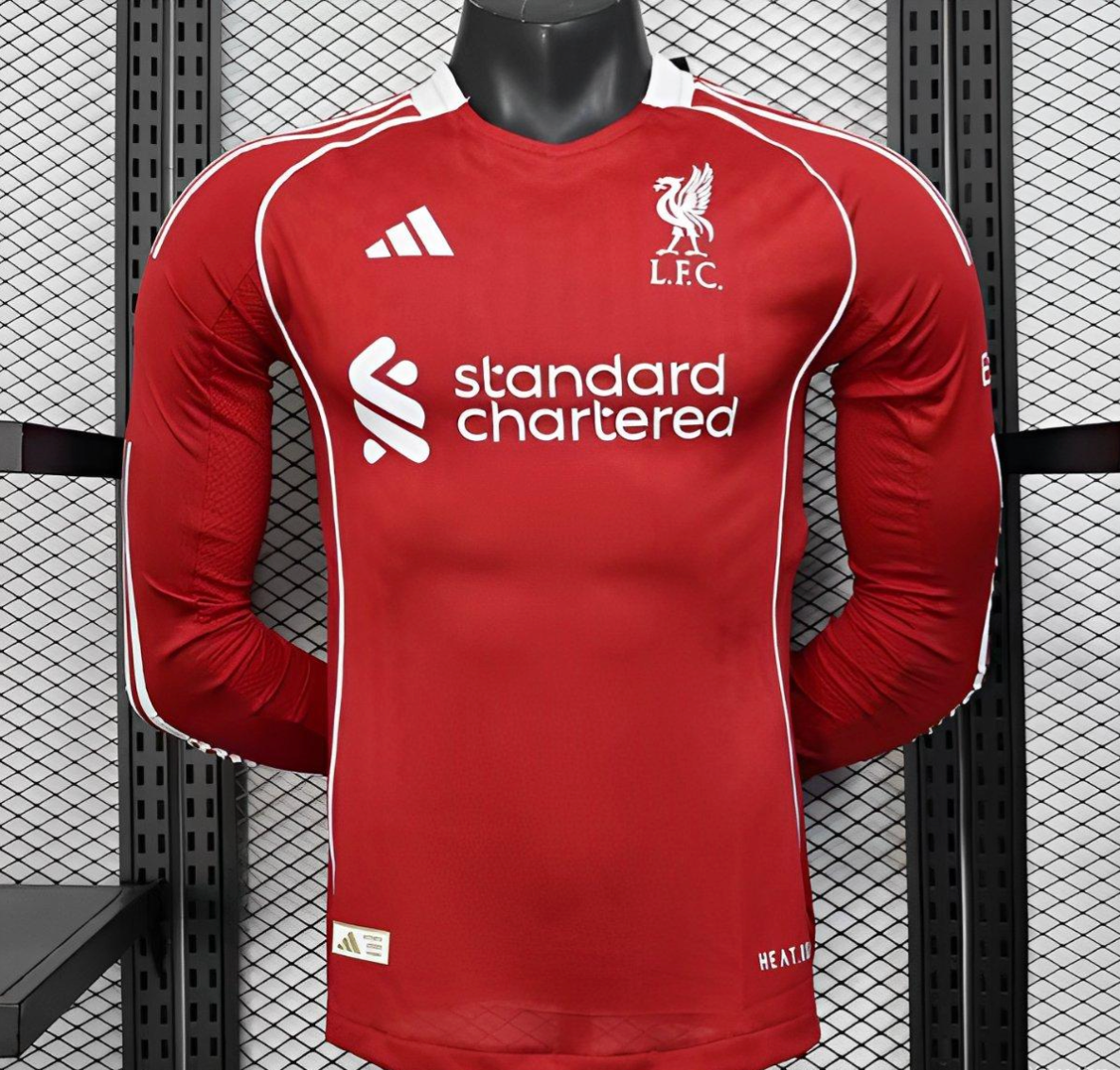 Liverpool Home Player Jersey 2025/26 - Long Sleeve