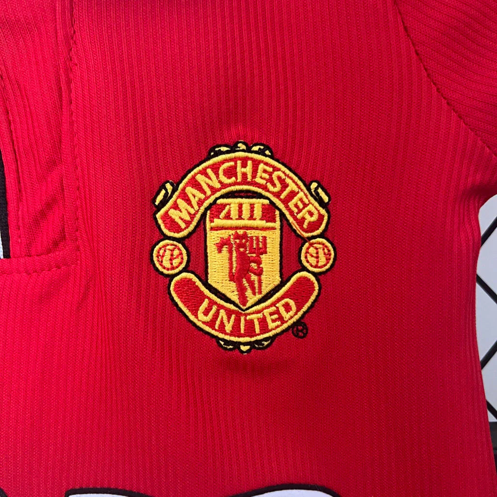 Kids Manchester United Home Kit 1999/2000 - Retrテエ