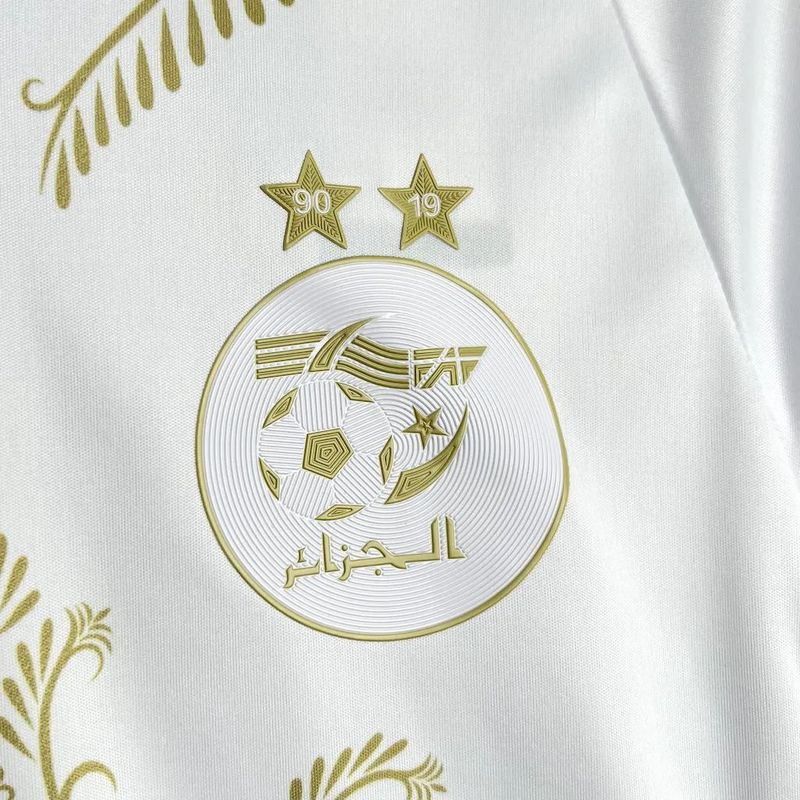 Algeria Karakou White Gold Jersey 2025/25