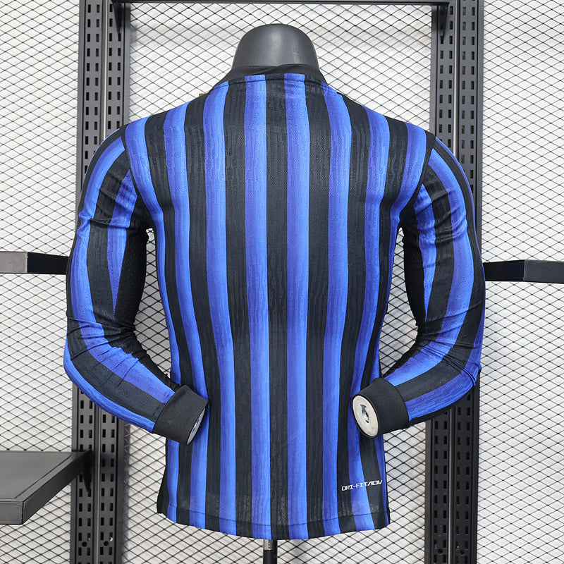 Inter Milan Home 2025/2026 Player Jersey - Long Sleeve