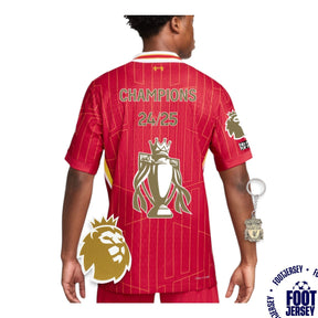 Liverpool Home Jersey 2024/2025 - CHAMPIONS 20 & Gold Trophy