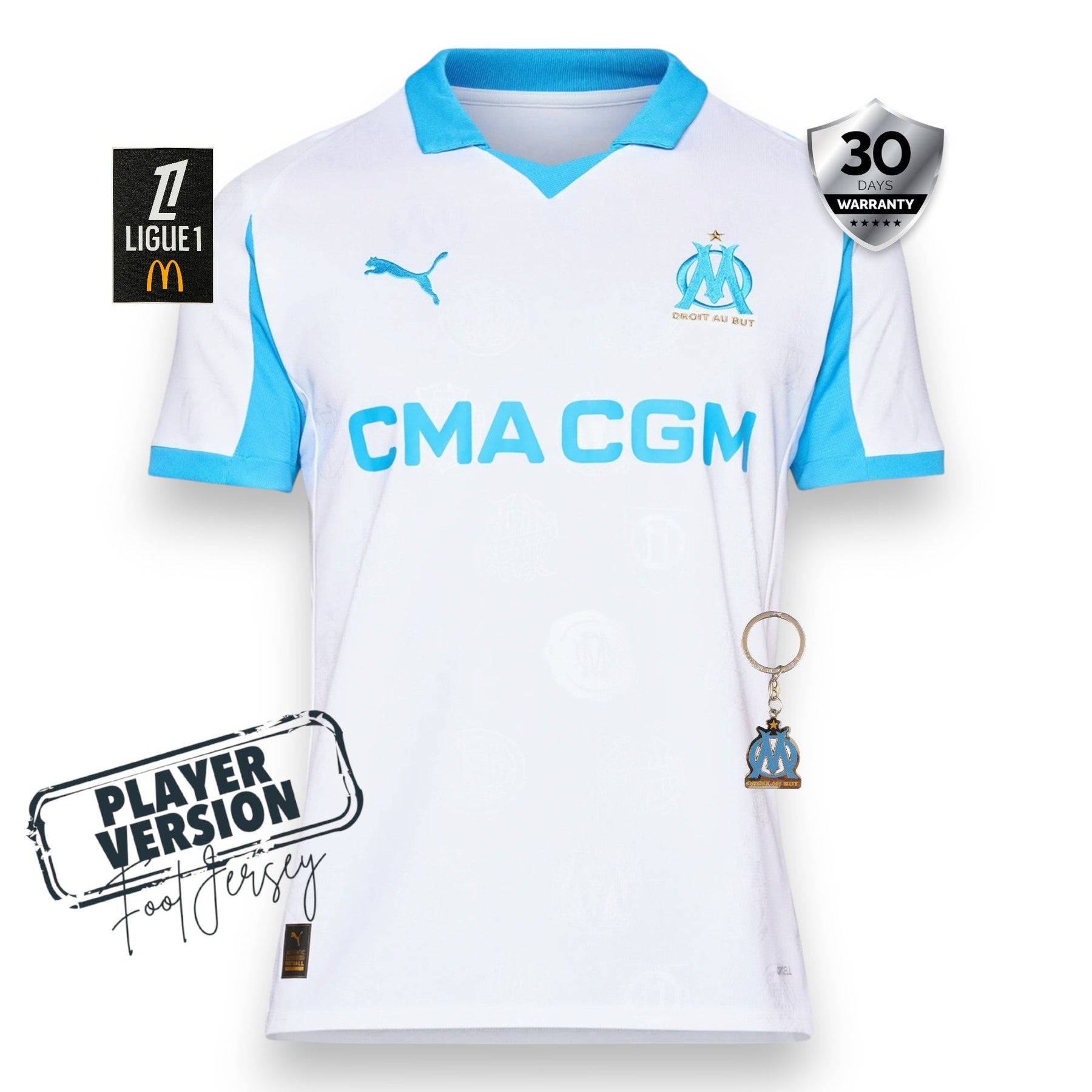 Olympique de Marseille Player Home Jersey 2025/26