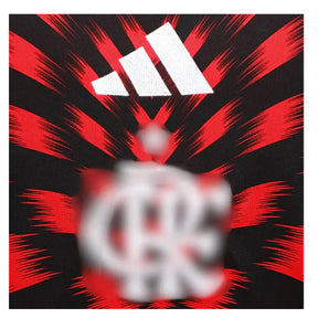 Camisa Flamengo CRF Pré Jogo 25/26 - Preto e Vermelho