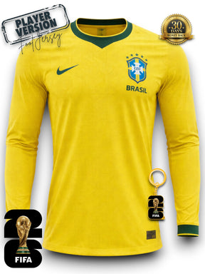 Brazil World Cup 2026 Jersey Player Version - Long Sleeve