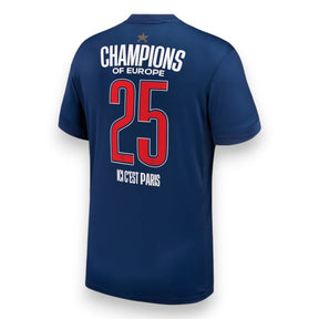 PSG 2025 European Champions 1 Star Jersey - Womens