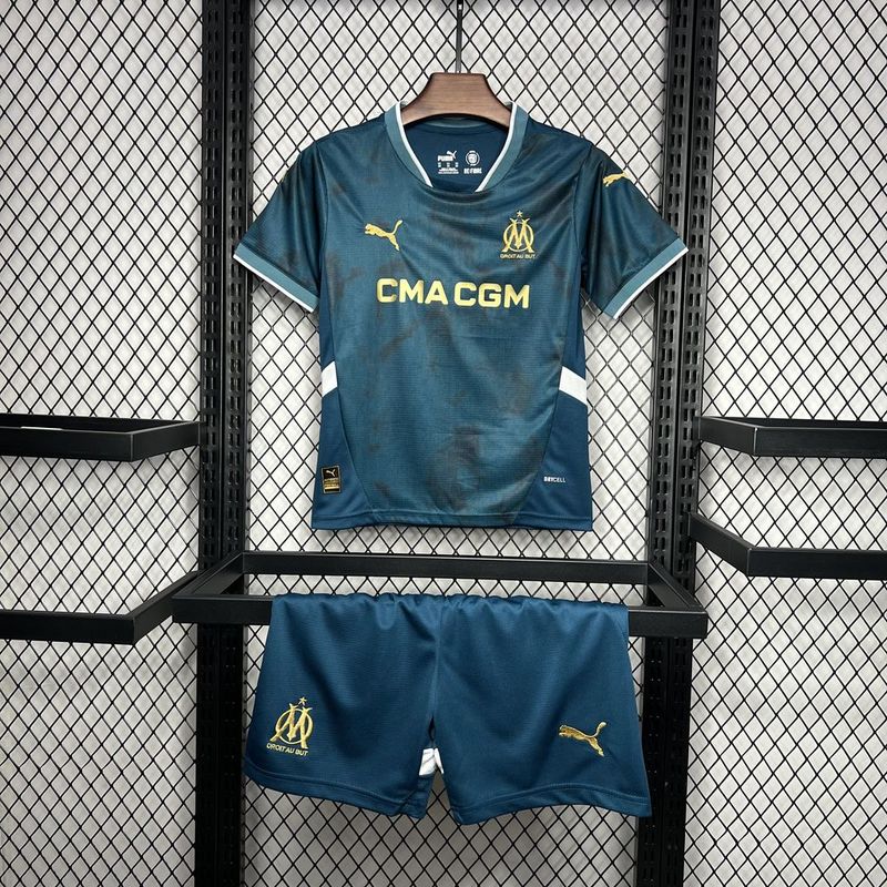 Kids Olympique de Marseille Away Kit 2024/2025