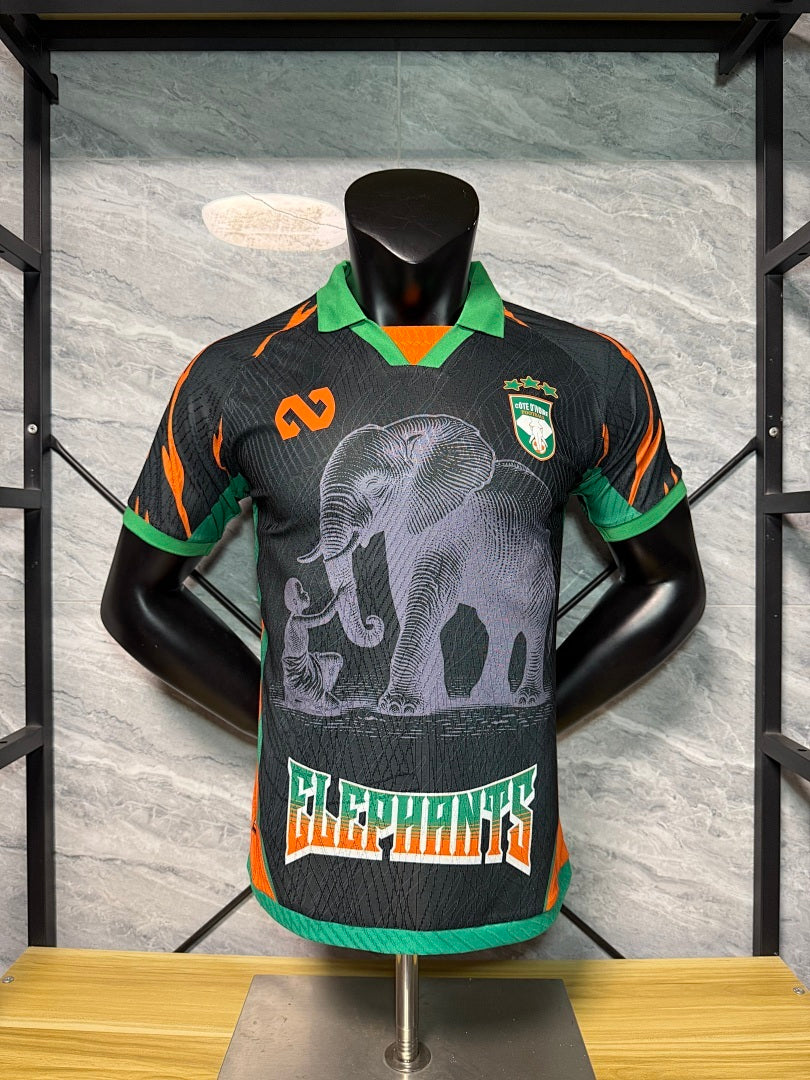 Ivory Coast Special Edition Black Jersey - Player Version