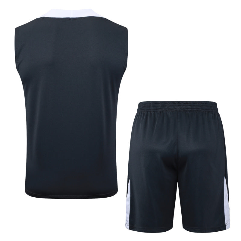 Chelsea Kit Black Jersey + Shorts - No Sleeve 25/26