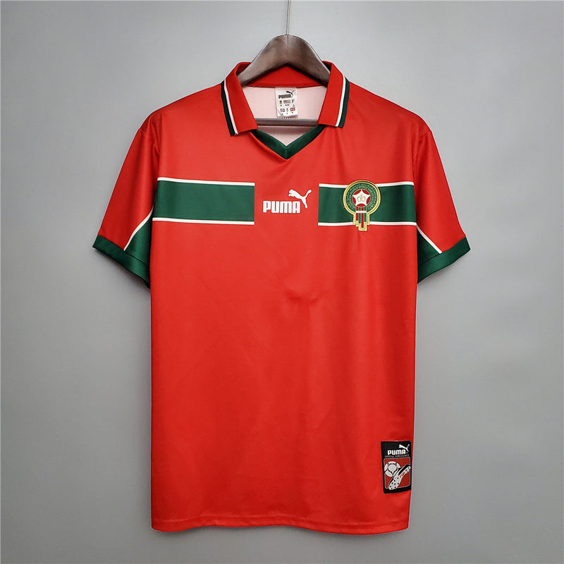 Morocco Away Red Retro Jersey 1998