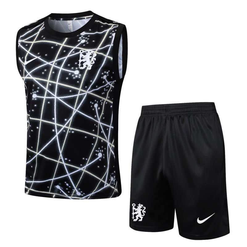 Chelsea Kit Pre Match World Cup Jersey + Shorts - No Sleeve 25/26