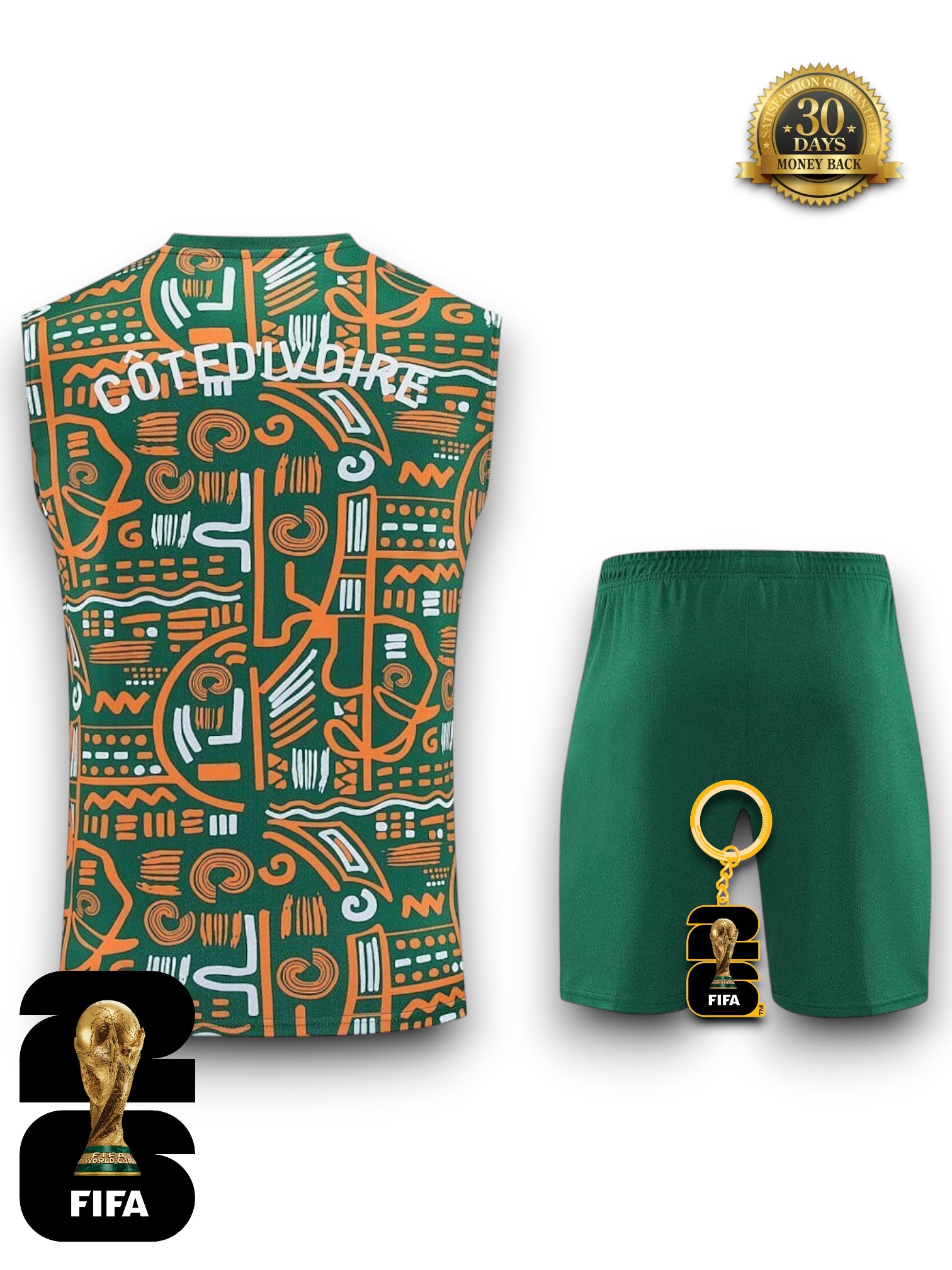 Ivory Coast World Cup 2026 Training Kit - No Sleeve