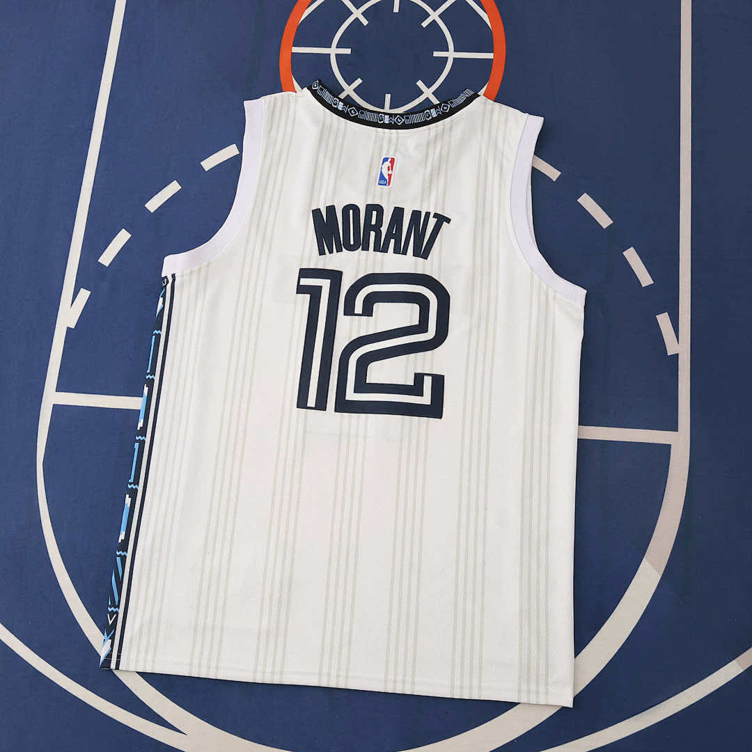 NBA Memphis Grizzlies White 12#MORANT 2025/26