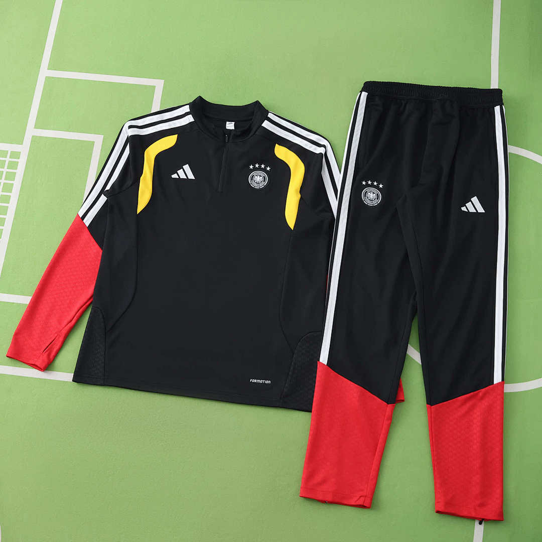 Germany World Cup 2026 Half-Zip Training Suit Set Black