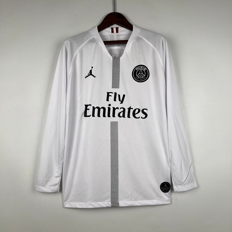 Paris Saint-Germain (PSG) 18/19 White Jersey Long Sleeve - Retro Version