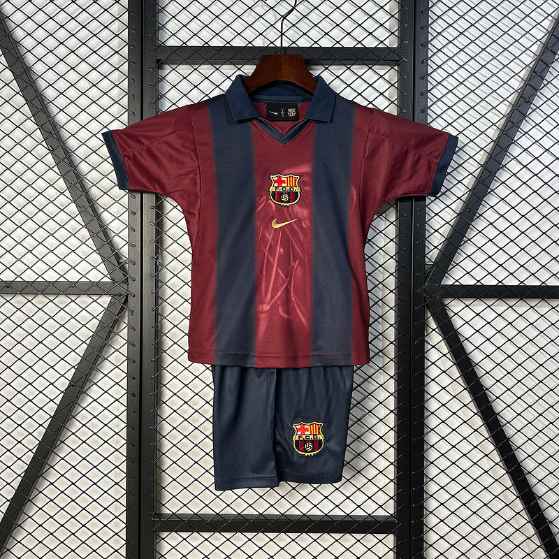 Kids Travis Scott x FC Barcelona Retro Kit 2000/01 Home Skeleton