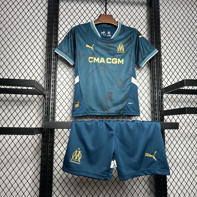 Kids Olympique de Marseille Away Kit 2024/2025
