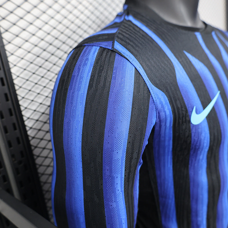 Inter Milan Home 2025/2026 Player Jersey - Long Sleeve