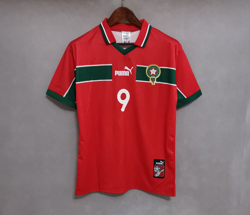 Morocco Away Red Retro Jersey 1998