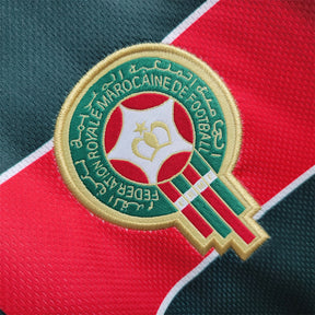 Morocco 1998 Away Green Retro Jersey - Long Sleeve