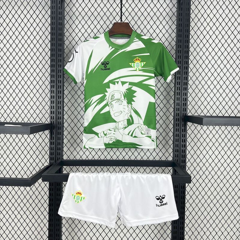 Kids Real Betis 2025/26 Hummel x Limited Edition Naruto Jersey