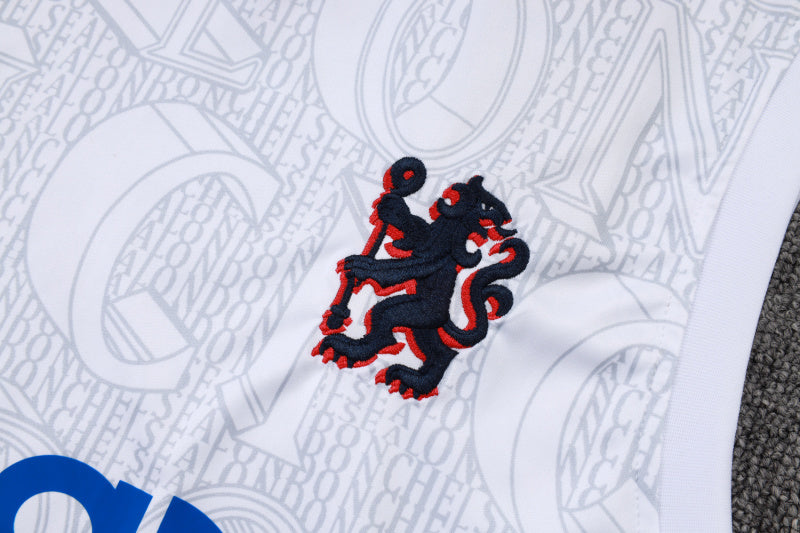 Chelsea Kit Pre Match Jersey + Shorts - No Sleeve 25/26