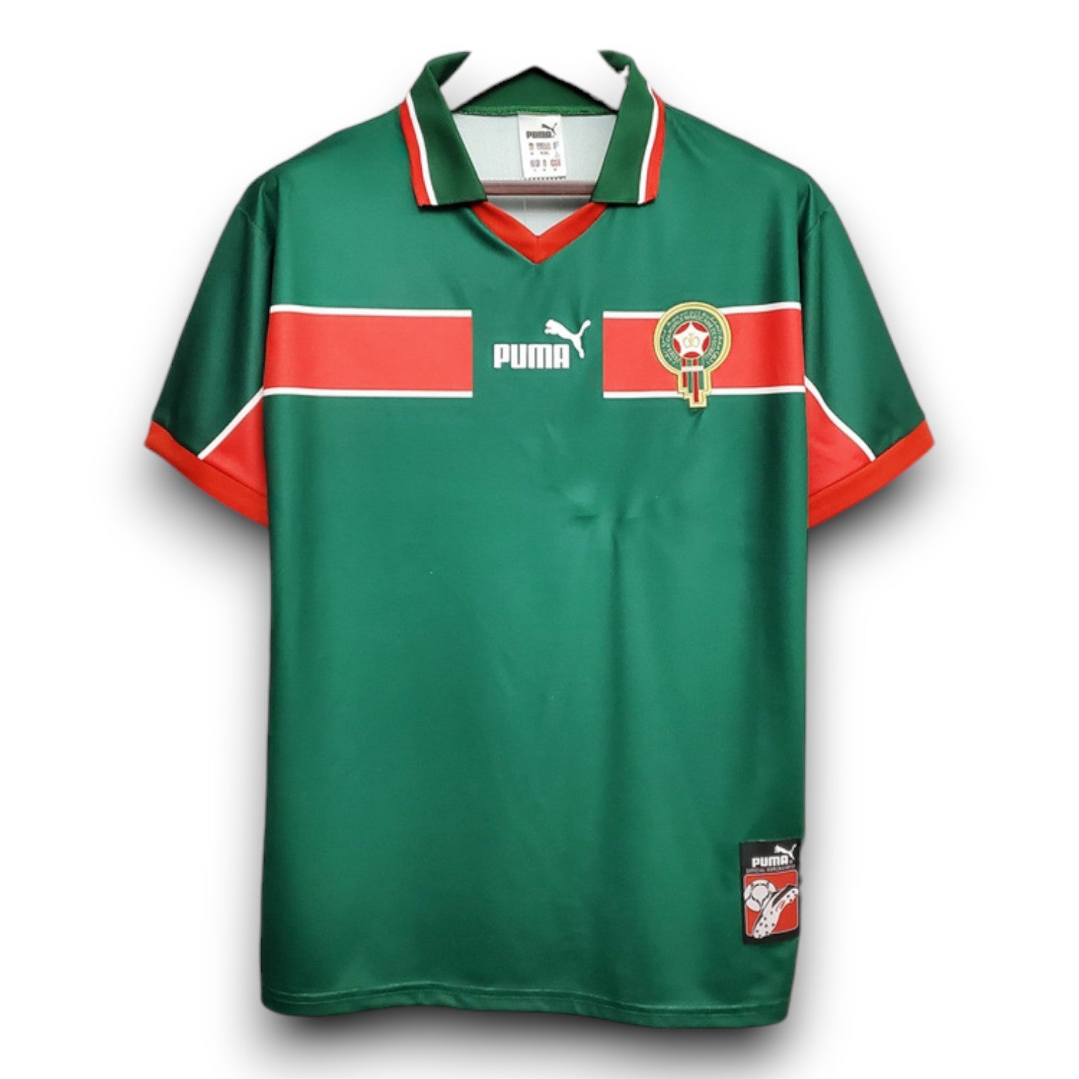 Morocco Away Green Retro Jersey 1998