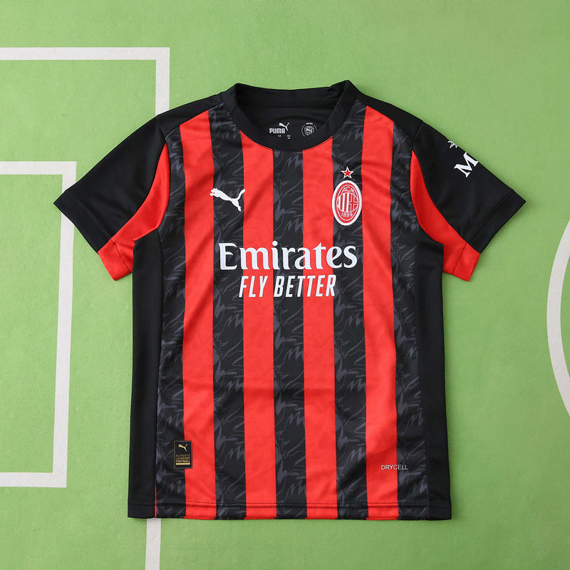 Kids AC Milan Home Kit 2025/26