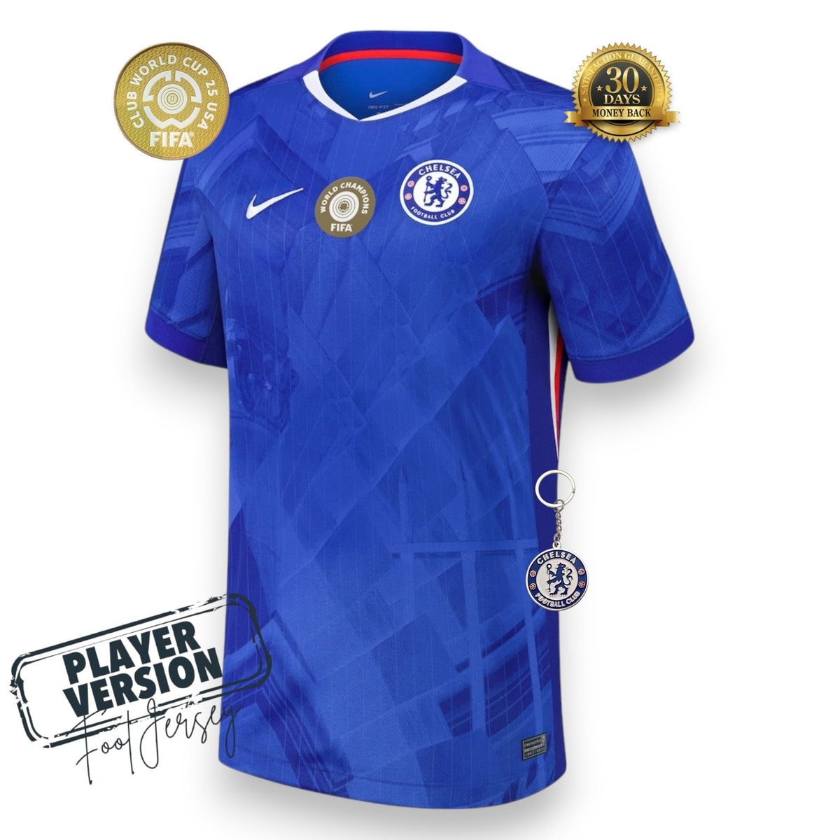 Chelsea Player Home Jersey 25/26 with World Champions - Patch