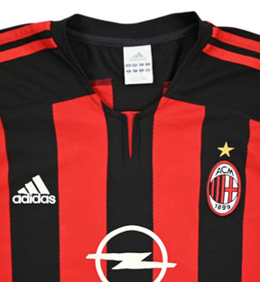AC Milan 03/04 I Home Jersey - Long Sleeve Retro Version