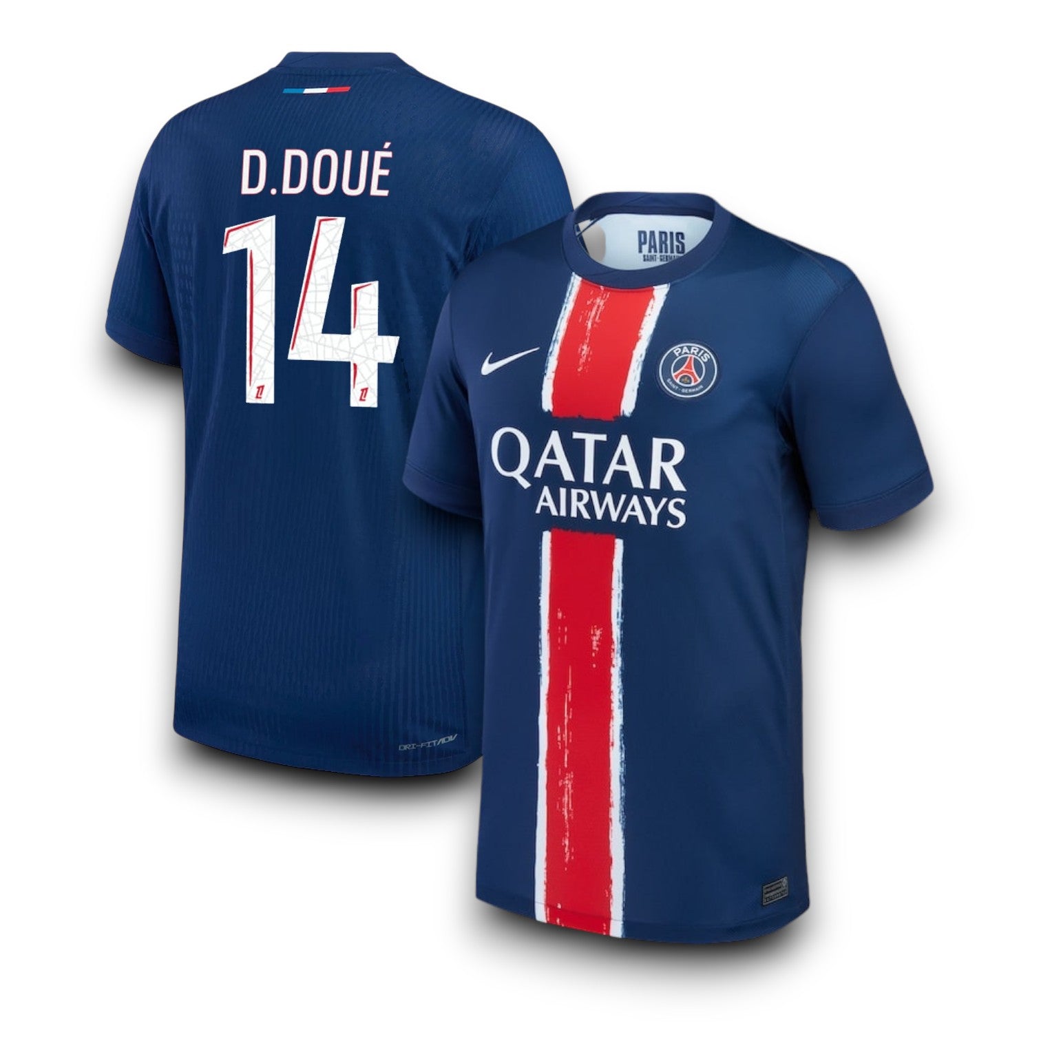 Paris Saint Germain Home Jersey 2024/2025 #D.DOUÉ #14