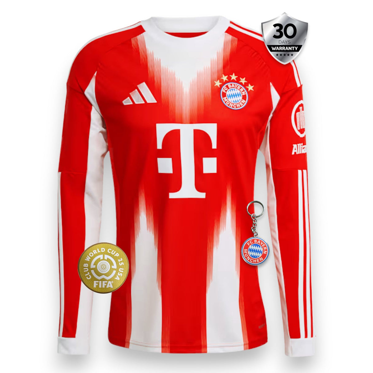 Bayern Munich Home Jersey 2025/26 - Long Sleeve