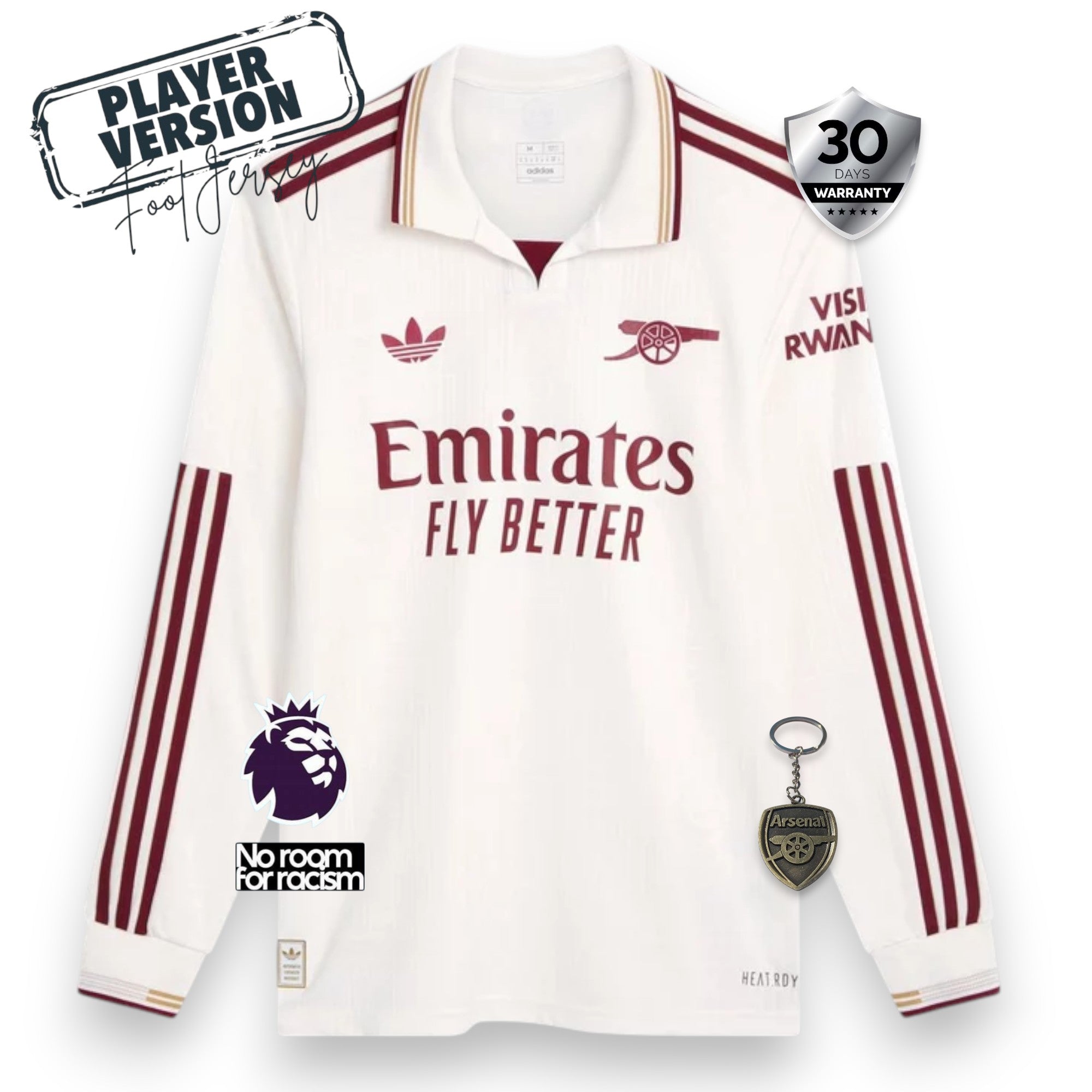 Arsenal Player Third Jersey 2025/26 Long Sleeve