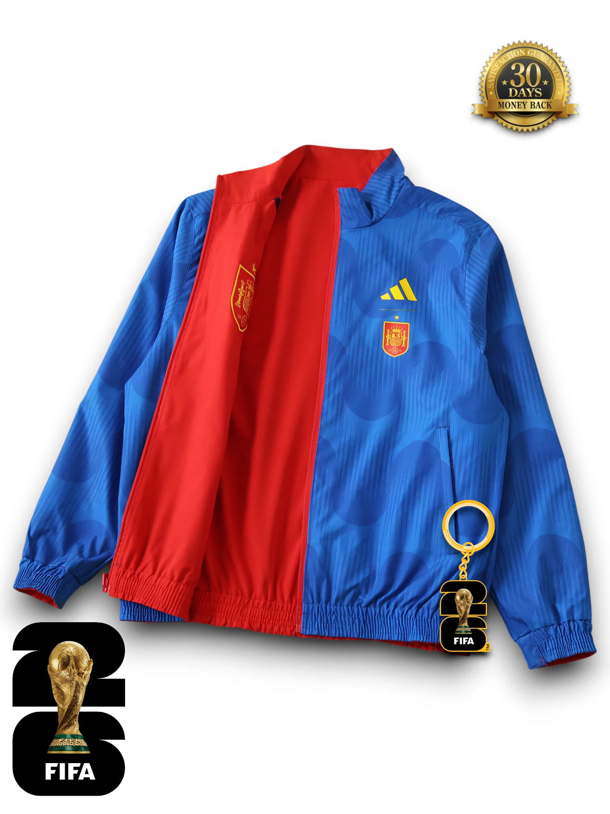 Spain World Cup 2026 Windbreaker Reversible