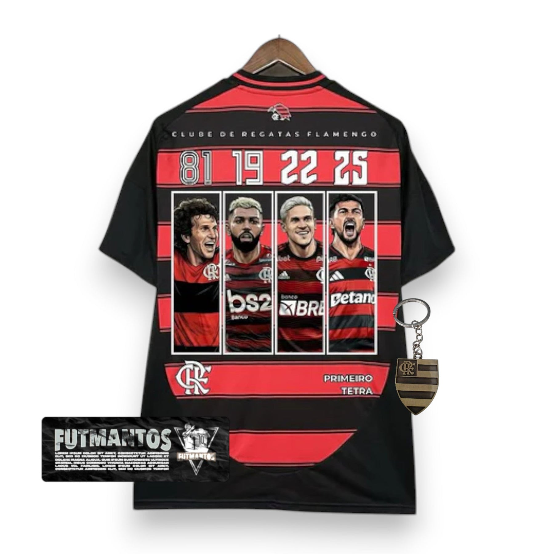Camisa FLAMENGO CRF I 25/26 - TETRA CAMPEÃO