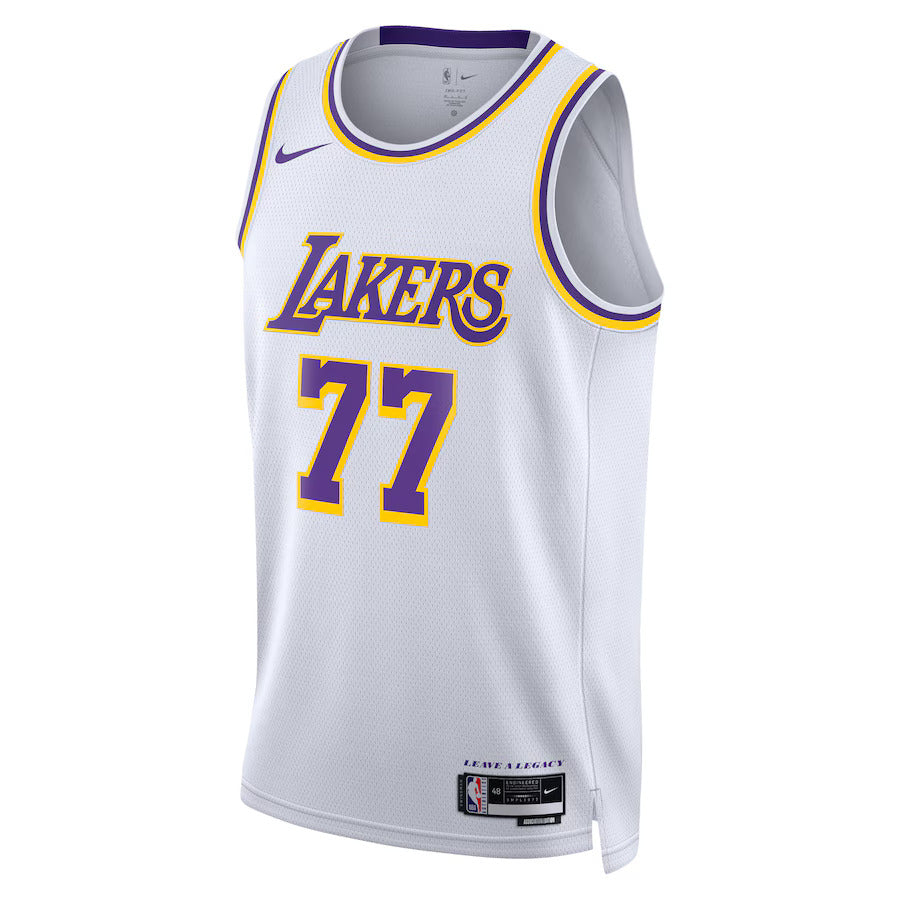 Luka Don������������������i������������������ - Los Angeles Lakers Association Edition 2024 NBA Jersey - White - Unisex