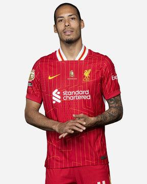 Liverpool Home Jersey 2024/2025 - CHAMPIONS 25 & Gold Trophy
